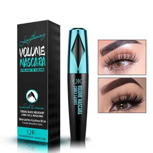 QIC Volumizing Waterproof 4D Mascara Long Lasting Curling Thick Eyelash Black Mascara Smudge Proof Eye Makeup Tools Cosmeticos