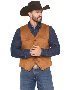 Cody James Men's Howard Faux Suede Button-Down Vest - Cjho25v4-Cml