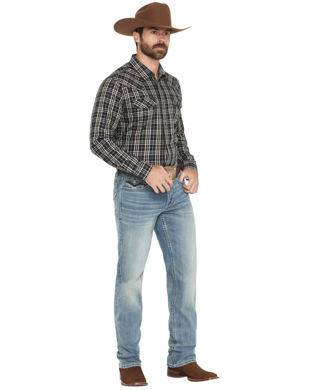 Cody James Men's Men'S Rowdy Wash Jackson Slim Straight Stretch Denim Jeans - Cjho25j04-Mdw
