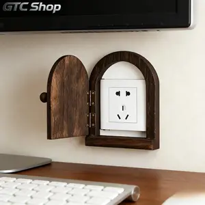 Handmade Wooden Outlet Cover, Dustproof Decorative Wall Socket Plate, Rustic Wall Mount Decor, Stylish Protective Cover, Versatile Home Accent for Living Room, Bedroom, Gaming Room, Kitchen and Hotel Spaces
