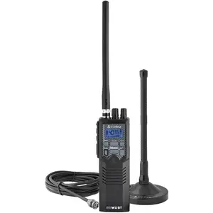 Hhrt50 road trip cb radio 2way handheld emergency radio with access to full 40 channels noaa alerts rooftop magnet mount antenna and omnidirectional microphone black 63 x 2 x 175