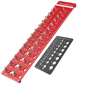 2 PCS, Nut and Bolt, Aluminum Bolt Size and Gauge, Bolt Size, Wall Mountable or Flat Bolt Identifier with Inch and Centimeter