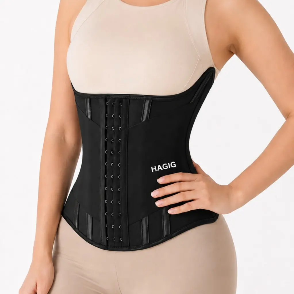 HIGIG Women's High Waist Compression Corset Waist Trainer Shapewear Support Belt.