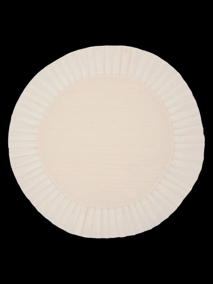 White Circle Placemat