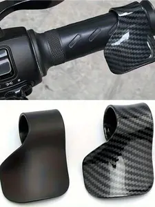 2pcs of the latest carbon fiber motorcycle throttle assist grip- throttle booster, motorcycle throttle rest, cruise control assist handle, assist, acceleration control handle with comfort gloves, fuel-saving clamp, throttle assist