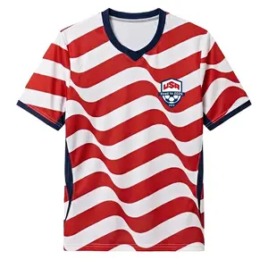 USA Pride Jersey Red White and Blue Soccer Tee nspired Design  Fan Jersey  Support Small Business  Quality Alternative,Multi-scenario Unisex Clothing Quick-Dry Moisture-Wicking Crew Tees