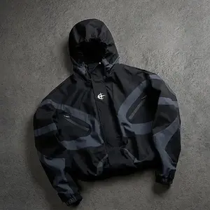 Men's zipper hooded jacket, Spring and Autumn fashion long sleeved jacket, streetwear, lightweight windproof outdoor jacket, pre college style men's clothing. casual fashionRAIMENTRY