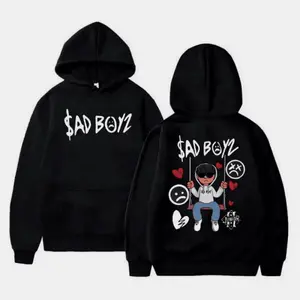 Junior H Inspired Sad Boyz Mania Tour Hoodie – Latin Trap Music Fan Graphic Sweatshirt & T-Shirt Unisex Streetwear Co Ho Hoodied Lightweight Cotton Hoodie