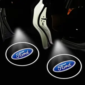 Car Door Welcome Light LED Projection Lamp Ford Car Door Logo Light Interior Decoration Accessories Car Door Lights