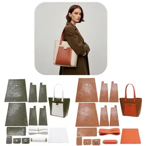 1 Set DIY Two-Tone Splice Shoulder Bag Kit with Pre-Cut Parts & Easy Assembly - Make Your Own Handbag for &, izable Gift for, s, Crafting Beginners/Experts (DIY Bag Making Set), DIY Wallet Making