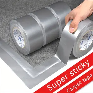 High viscosity waterproof silver gray tape 10 meters long - super strong adhesive cloth pipeline tape, carpet floor waterproof tape, suitable for repairing kitchen floor corners, pipeline protection tool