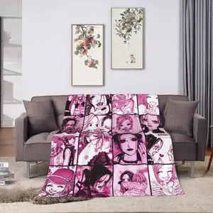Nana Anime Throw Blankets Plush Travel Blankets Bedroom Living Room Sofa Office Father's Day Thanksgiving Valentine's Day holiday gifts for family and children