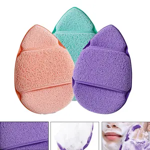 SORABOL Giant Oversized Thickened Facial Cleansing Puff Water Drop Glove Slipper Style Sponge for Bath and Face Mask Daily Care