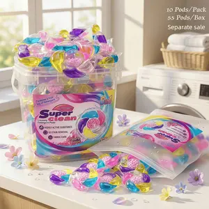 PERFUME-LIKE 6D Formula Laundry Detergent Pods, Fragrance Detergent Beads, Scented Laundry Detergent, 10g Concentrated Capsules, 8X Cleaning Power, 70% Active Ingredients, 72H Fragrance, Odor Eliminator, Stain Removal, Family & Travel Packs
