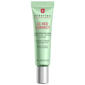 Erborian  CC Red Correct Green Color-Corrector SPF 25 to Cover Redness, with Korean Centella Asiatica Extract