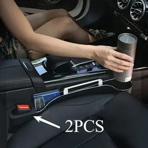 Car Seat-gap Filler Organizer, Waterproof Automotive Seat-gap Plug Strip, Grooves Seat-gap Storage Holder, Auto Interior Accessories, Car Items, Car Accessories, Car Console Organizer, Car Storage Organizers