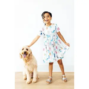 Puppy Pals S/S Pocket Twirl Dress