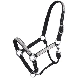 Tough1 Nylon Horse Halter with Crystals