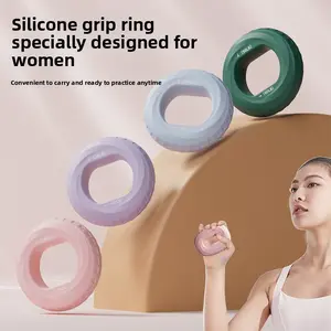 Silicone Grip Double Strength Female Wrist Strength Arm Muscle Children's Five Finger Hand Strength Rehabilitation Training Hand Strength Grip Ring