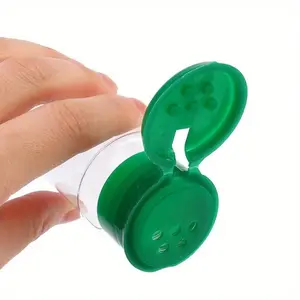 Plastic Seasoning Jar with Sifter Cap, 1 Count Portable Mini Seasoning Bottle, Seasoning Container for Salt, Pepper, Condiment and Spice Storage, Kitchen