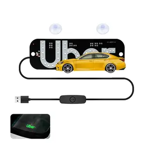 LED Driver Sign USB Rechargeable Light for Rideshare Drivers LED Driver Sign USB Rechargeable Light for Rideshare Drivers