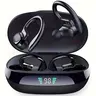 MSHUKCOE Wireless Bluetooth Earbuds - 30hrs Playtime, 50Hz Frequency, Chargeable Headset with Button Control, Charging Case, LED Battery Indicator, Earhook, IPX5 Waterproof, HD Voice, Multi-Connection, Cable Management for Sports & Phones
