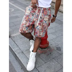 Bohemian Ethnic Geometric Print Shorts | Vibrant Tapestry Bottoms