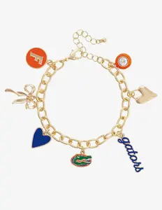 Gators Enamel Icon Charm Bracelet