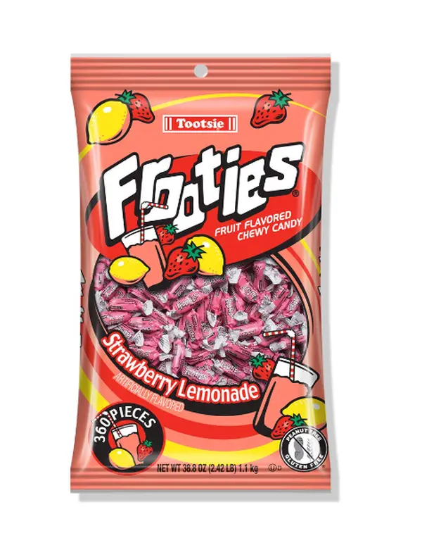 Strawberry Lemonade Frooties - Tootsie Roll Chewy Candy - 360 Piece Count, 38.8 oz Bag