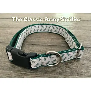 Dog Collar with Vintage Classic Toy Army Soldier me