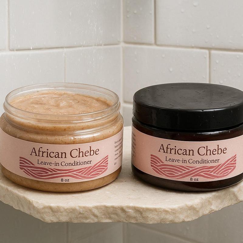 African Chebe Leave-in Conditioner 8 oz Natural Hair Care Formula with Jojoba & Grape Seed Oils for Hydration Nourishment Haircare Fragrance