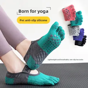 Pilates professional non-slip five-finger socks yoga socks women's breathable four-season fitness floor yoga socks