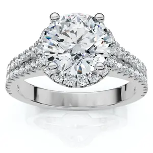 2 1/3Ct Diamond Waverly Lab Grown Engagement Ring White, Yellow or Rose Gold
