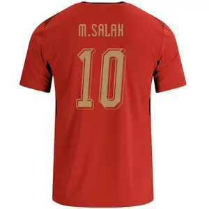 2026 Egypt Fan Soccer Top - #10 Collectible Sports Match Jersey, Shirt For Sport Lovers, Gift For Friends And Family, Fan Version Short Sleeve Shirt For Game Day