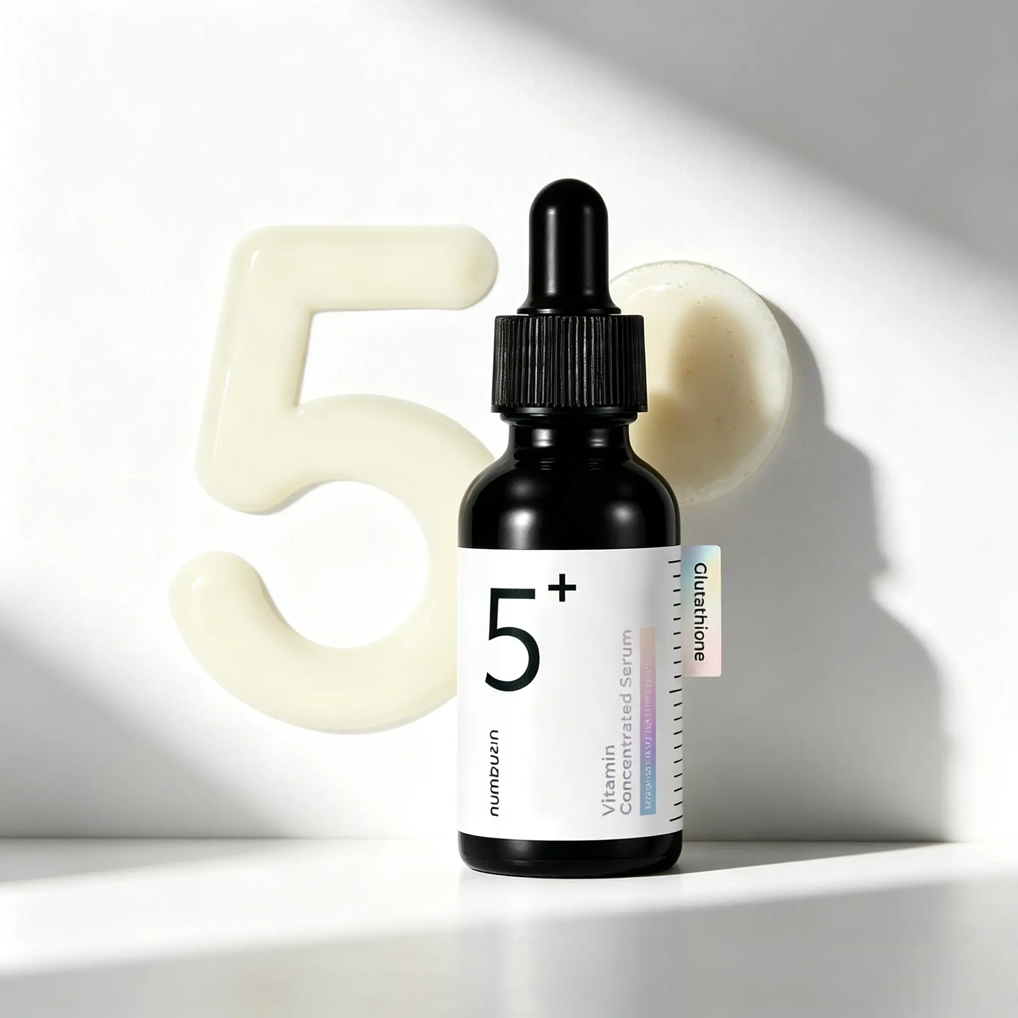 [Numbuzin] No.5 Vitamin Concentrated Serum 30ml - Glutathione, Vitamin, Panthenol Formula for Evening Pigmentation, Skin Repair, Blemish & Dark Spot Care, Lightweight Korean Skincare for Glowing Clean Skin