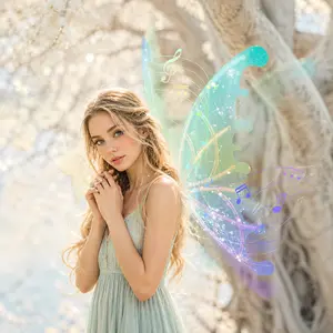 Electric Fairy Wings for Girls, Light Up Moving Butterfly Wings with Music, Princess Dress Up Costume for Kids, Perfect Birthday Gift for Little Girls, Fairycore Costume for Halloween, Party Outfit, Christmas Gifts for Girls Age 4-10