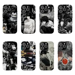 Japanese Anime Death Note Phone Case Compatible with iPhone 16 15 14 13 12 11 Pro MAX  Plus SamsungS26 25 24 23ultra plus  Transparent Soft Back Cover Camouflage Tough Hunting
