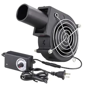 BBQ Air Mover Blower Fan 12V 97mm x 33mm,Variable Speed Centrifugal Fan with 110V - 240V AC Plug for Camping Quick Charcoal Starter,Outdoor Cooking,Fireplace,Bellows,Wood Stove or Drying Boots