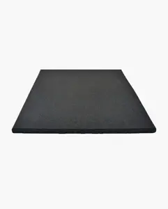 Premium 3'3" x 3'3" Gym Flooring Mat - 0.6" Thick Rubber