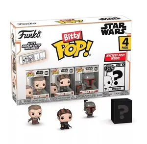 New! Funko Bitty POP! Star Wars: The Mandalorian 4-Pack – Cobb Vanth, Fennec Shand, Boba Fett & Mystery Mini Figure