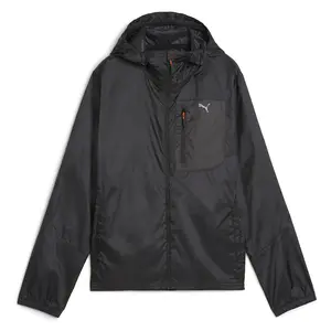 PUMA Womens Seasons Windcell Run Jacket Athletic Outerwear Casual - Black