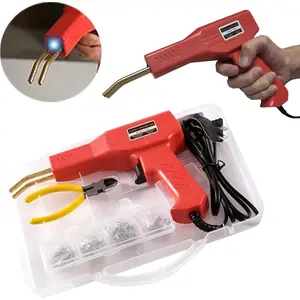 110V Plastic Welding Machine 50w  Bumper Repair Welding Tool Welding  Plastic Welder  Plastic Bumper Repair Tool Kit with Flat/Outside Corner/Inside Corner/Wave Staples and