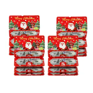 4PCS Christmas Cash GiftEnvelope with CartoonGreeting Card-CreativeSurprise Money ClipWallet & Unique Cash Box,Fun Holiday Gift forMen,Women