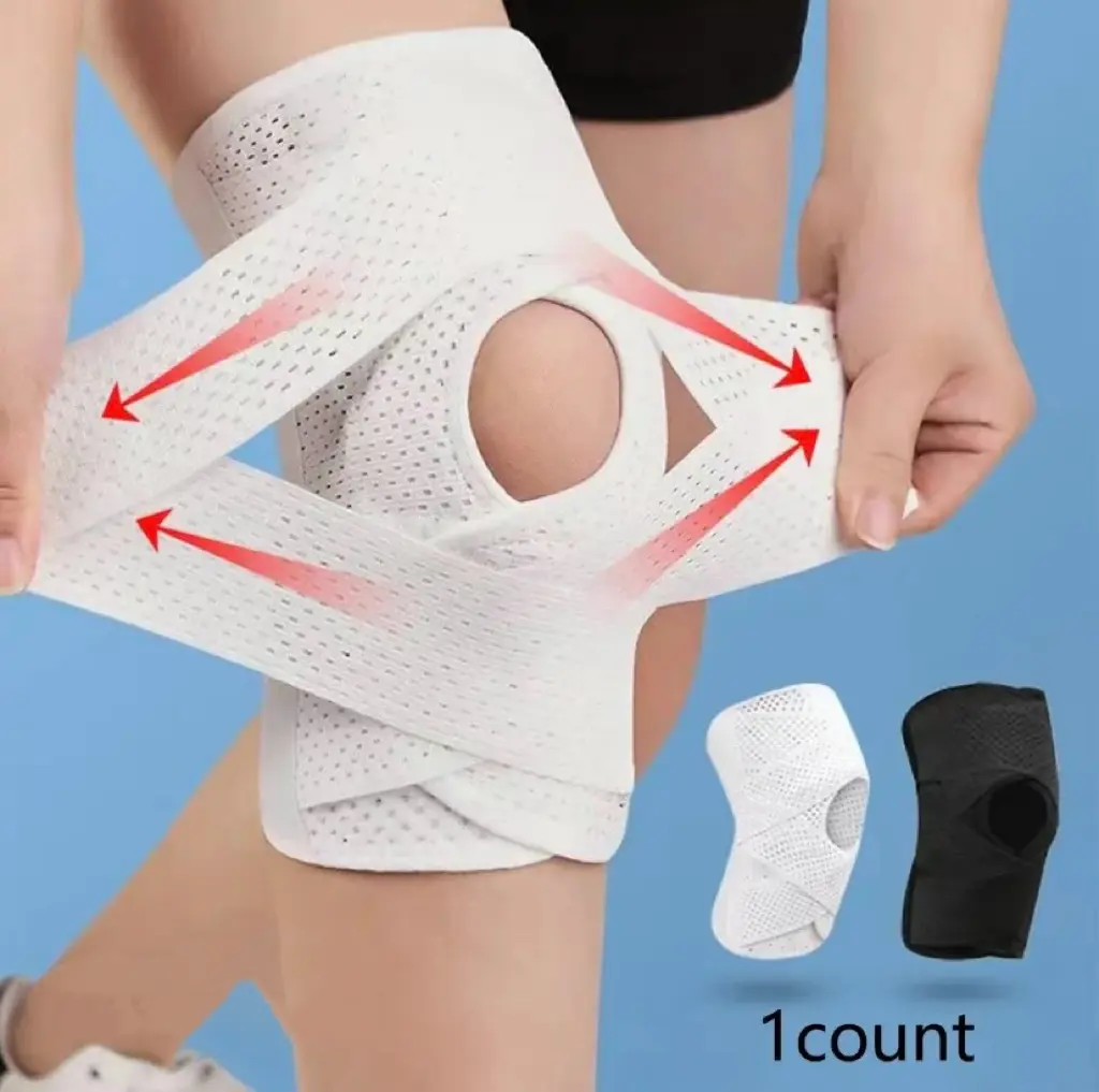 Sports Knee Brace with Side Stabilizer,Compression Sleeve,Kneecap  Durable Design Knee Wrap,Sports Knee Pads Knee Pads Wrap Knee Booster Knee Wraps Knee Pain Tool