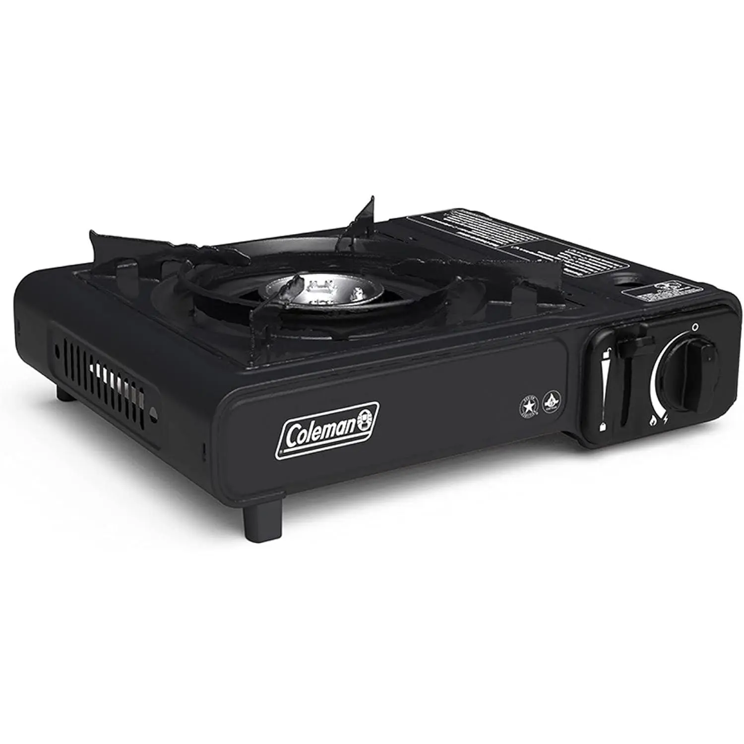 Coleman Classic 1-Burner Butane Portable Grill Stove - Camping Cooktop with Carry Case, InstaStart Matchless Lighting, 7650 BTU Adjustable Burner, Easy-to-Clean Design, Lightweight Compact Build, Large Base for Camping, Tailgating