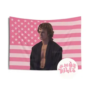 Hayden Christensen Pink Wall Tapestry American Flag  , 3x5 Flag, Room Decor, Festival Flag, Gift For Him And Her