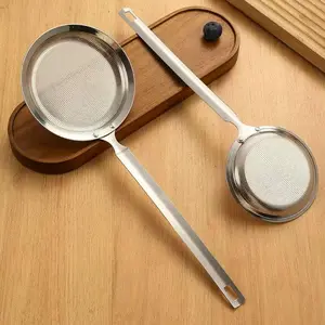 Stainless Steel Strainer, Durable Kitchen Strainer, Kitchen Fine Mesh Filter for Cooking, Frying, Noodles, Vegetables, Utensils, Kitchen Cooking Accessories