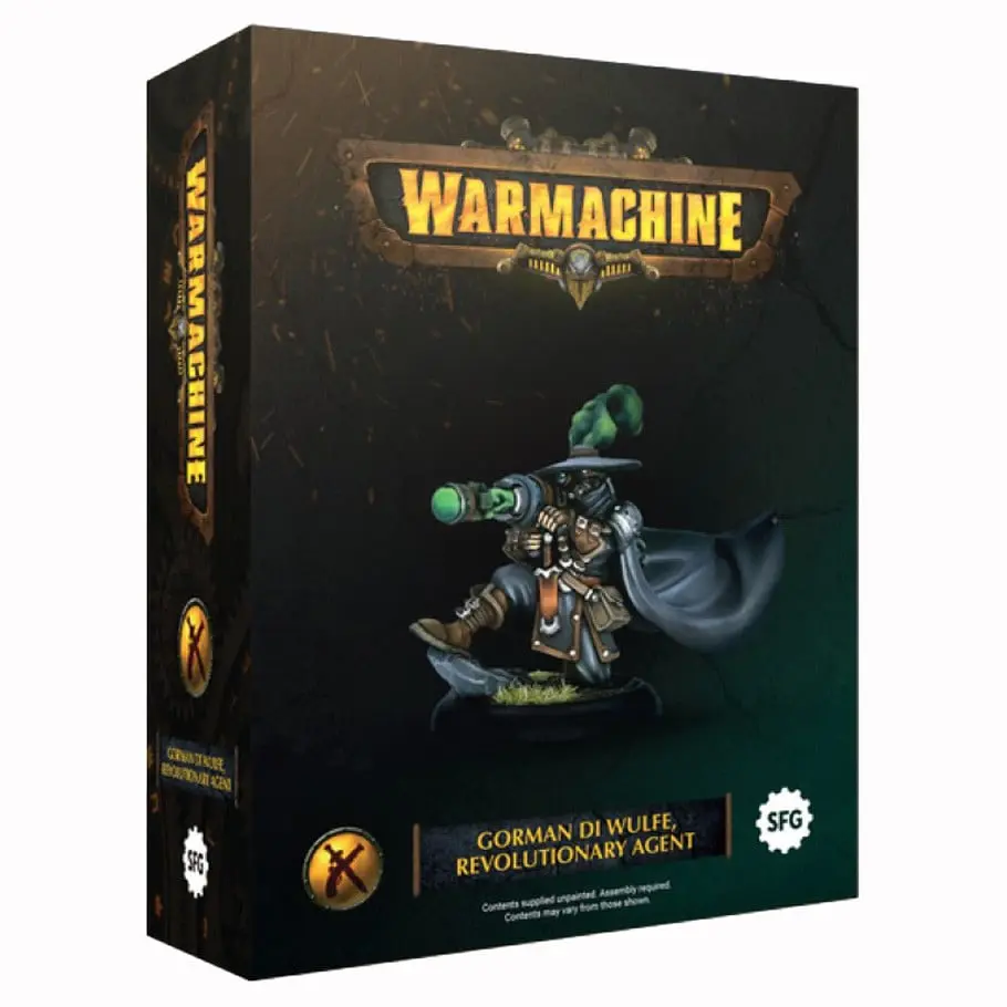 Steam Forged Games STESFIKMER477 War Machine Gorman Di Wulfe Revolutionary Agent Miniatures