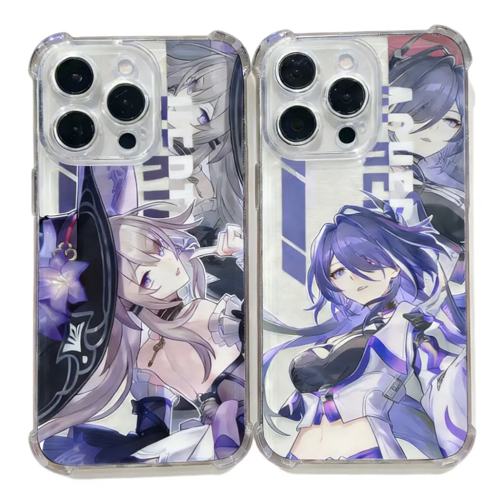 Anime Honkai Star Rail Anti Fall Phone Cases For iPhone 17 Promax Pro Air 16 Plus 15 14 13 12 11 Transparent Shockproof Protective Cover Perfect Christmas Halloween Birthday Gift