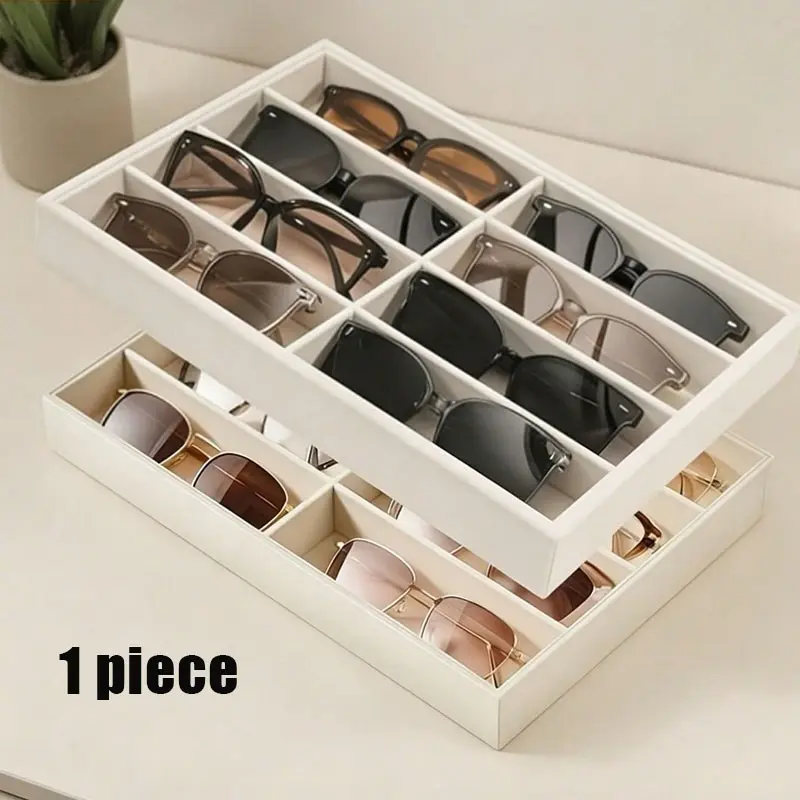 Fashion Eyewear Storage Tray, Sunglasses Organizer, Glasses Holder, Drawer Sorter, Stackable Display Box, Soft Lining Anti-Scratch, Fits Standard Drawers, Eyeglasses Holder, Eye Glasses Holders